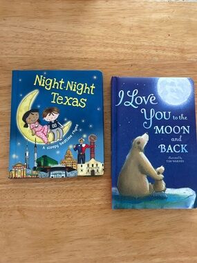 Good night Texas book and I love you to the moon and back